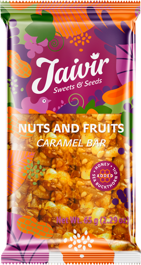 «NUTS AND FRUITS» CARAMEL BAR